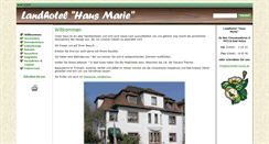 Desktop Screenshot of landhotel-marie.de