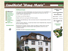 Tablet Screenshot of landhotel-marie.de